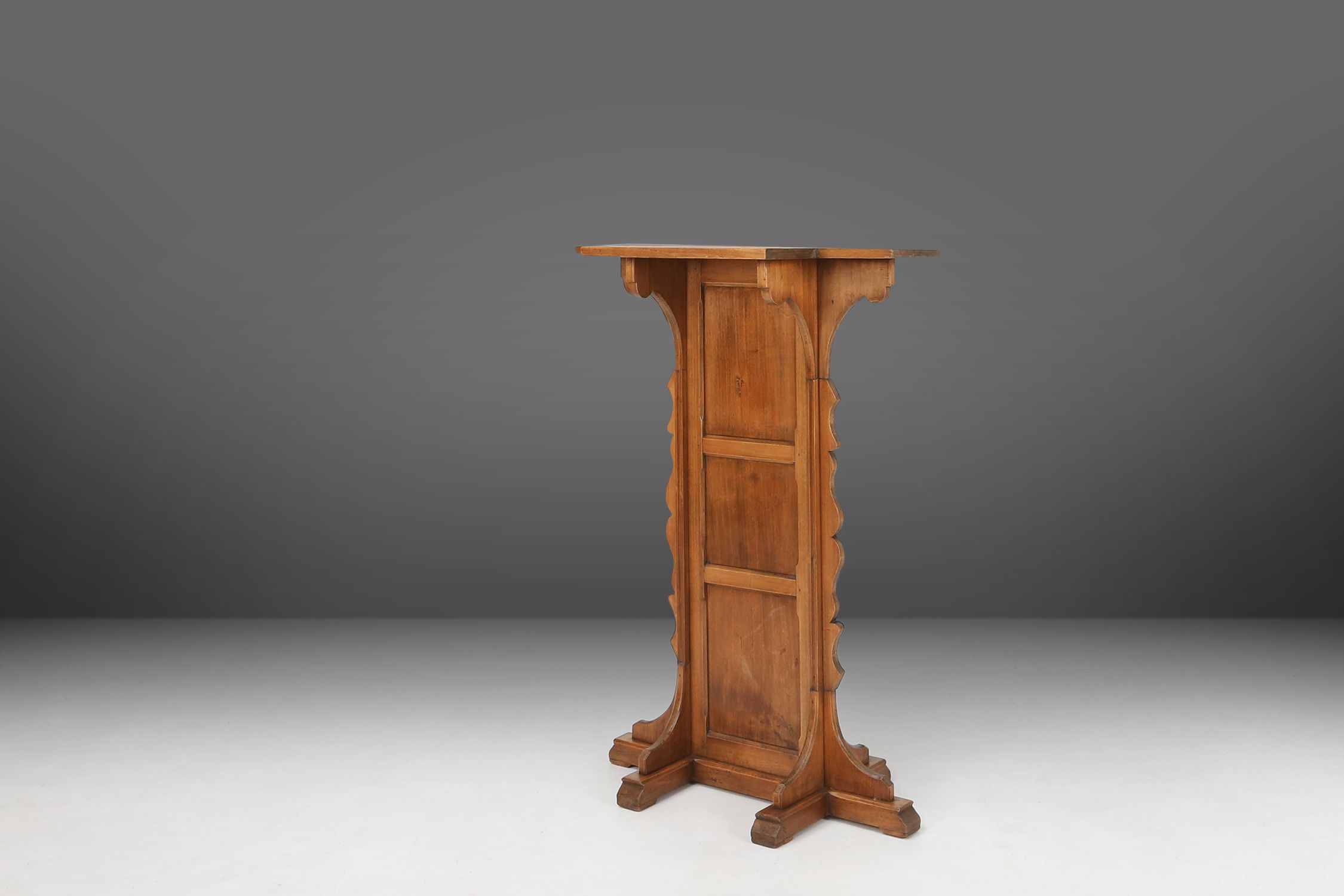 Church Console in solid wood, France ca. 1900thumbnail